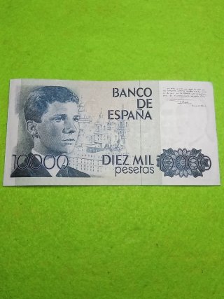 Billete 10000 Pesetas Banco  España 1985. Serie Z