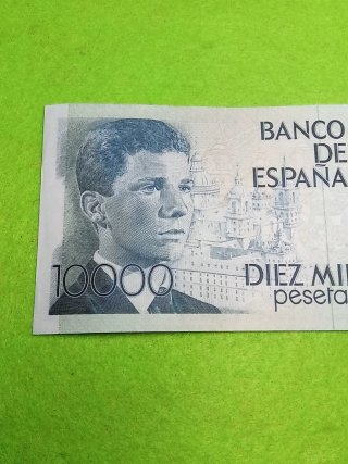 Billete 10000 Pesetas Banco  España 1985. Serie Z