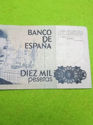 Billete 10000 Pesetas Banco  España 1985. Serie Z
