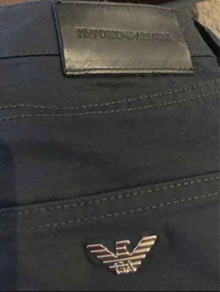 Pantalón Emporio Armani Talla 28 Azul Nuevo