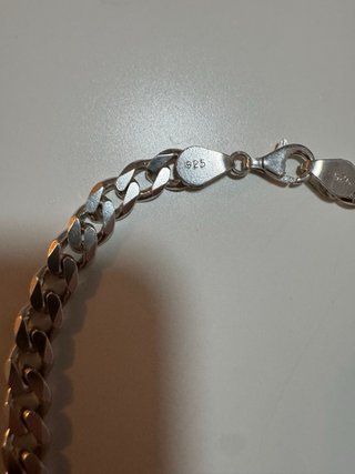 Pulsera de plata estilo cubano