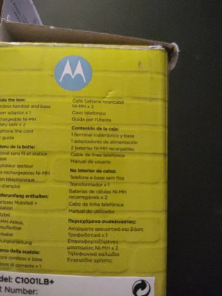 Teléfono Inalámbrico Motorola C1001LB+