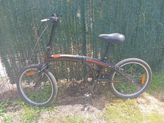Bicicleta Plegable Negra PS20