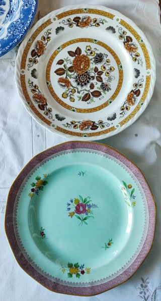 6 piatti piani vintage