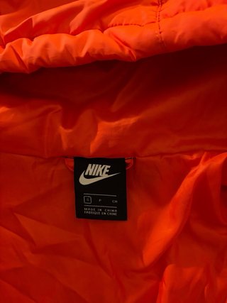 Chaqueta Nike acolchada naranja Talla S