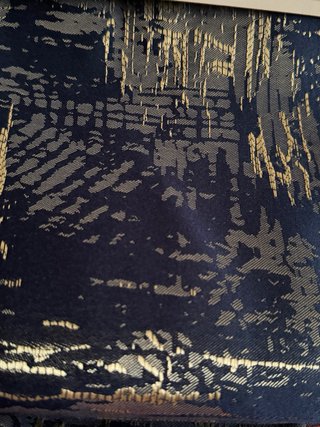Cortina 150x260cm Azul y Dorado. Nuevo a estrenar.