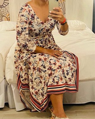 Vestido Springfield floral talla M