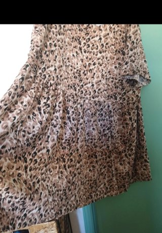Abito  animalier cotone taglia curvy