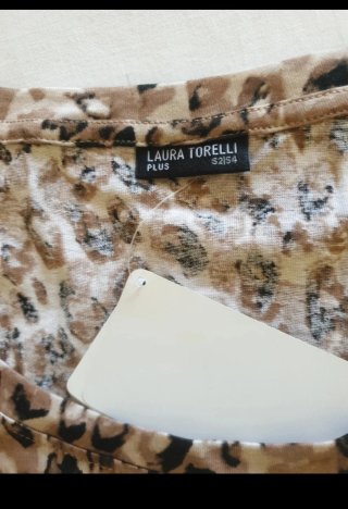 Abito  animalier cotone taglia curvy