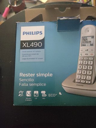 Teléfono Inalámbrico Philips XL490 Blanco