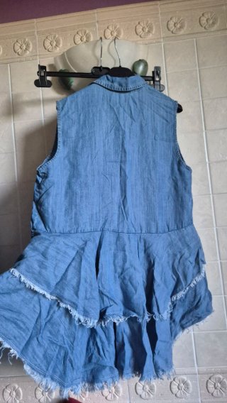 Camicetta di jeans senza maniche