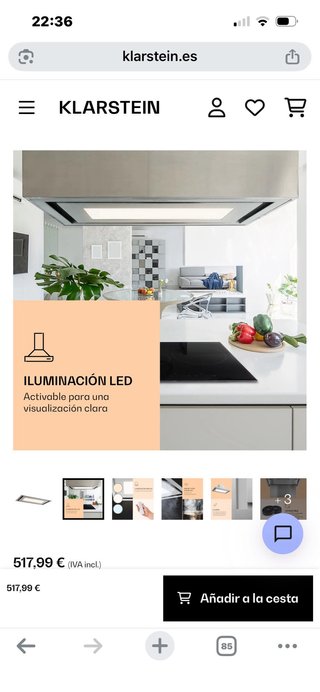 Campana extractora Klarstein Remy Brilliant