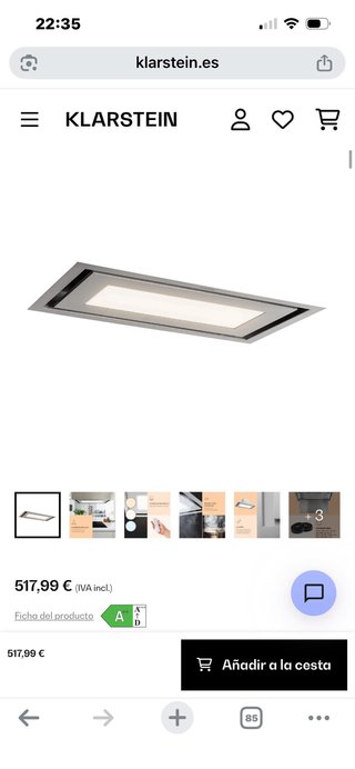 Campana extractora Klarstein Remy Brilliant