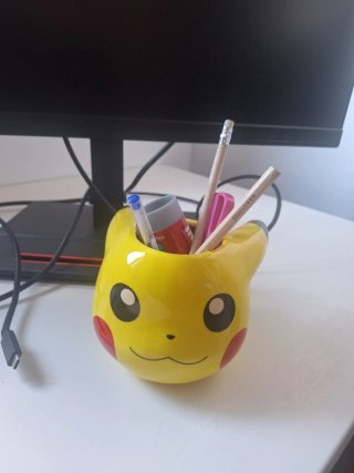 Jarra/Portalápices Pikachu