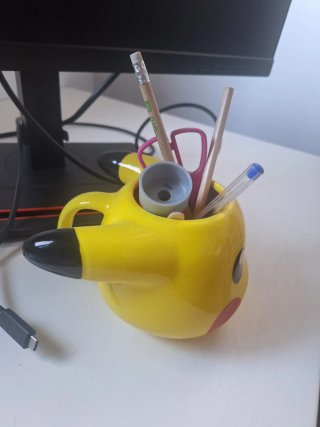 Jarra/Portalápices Pikachu