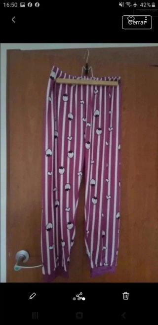 Pijama mujer fresas y corazón