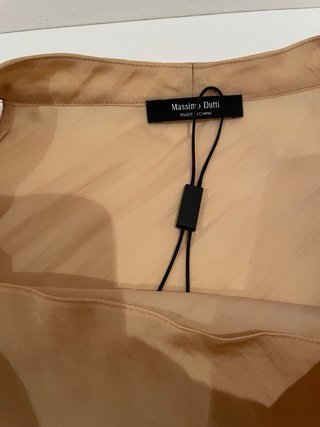 Top Halter Dorado Massimo Dutti Talla L