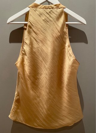 Top Halter Dorado Massimo Dutti Talla L