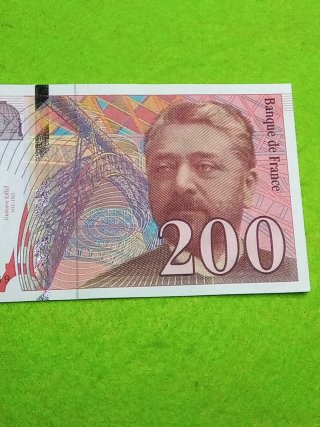 Billete 200 Francos Franceses Gustave Eiffel 1996
