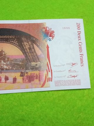 Billete 200 Francos Franceses Gustave Eiffel 1996