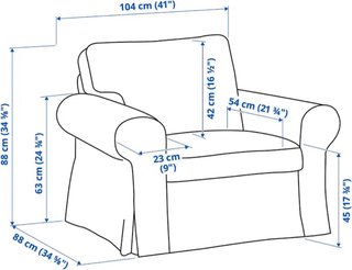 Butaca Ektorp Ikea Beige