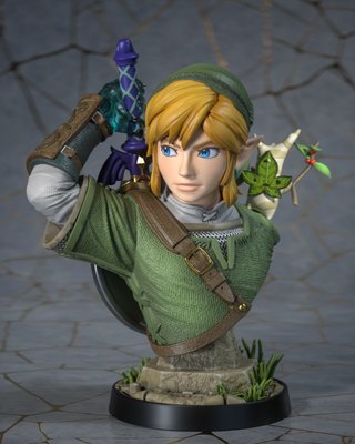 Busto Link Legend of Zelda Impreso 3D