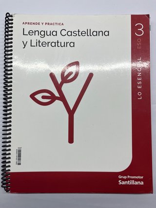 Cuaderno Lengua castellana 3 ESO