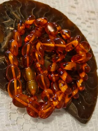 Collana Ambra Naturale