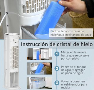 Ventilador Torre Blanco con Mando