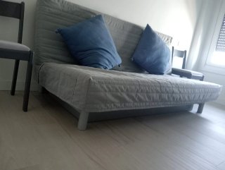 Sofá cama gris