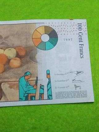 Billete 100 Francos Franceses de 1997