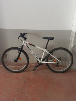 Bicicleta Montaña 24 Rockrider Blanca