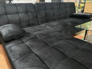 Sofá Cama Chaise Longue Negro