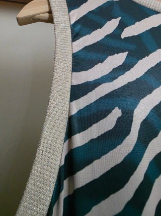 Vestido de verano estampado cebra