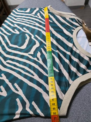 Vestido de verano estampado cebra