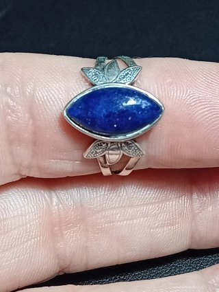 Anillo Plata Ley Lapizlazuli