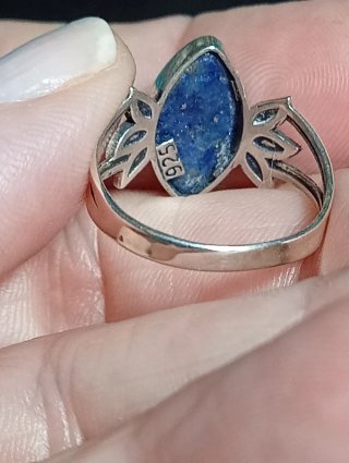 Anillo Plata Ley Lapizlazuli