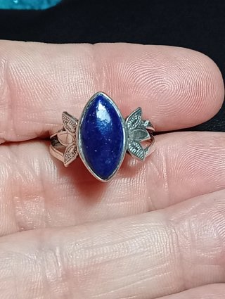 Anillo Plata Ley Lapizlazuli