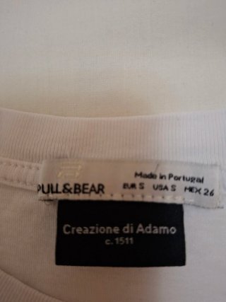 Camiseta Pull&Bear Creación de Adán Talla S