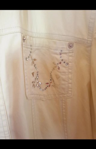 Giacca leggera cotone con pietre