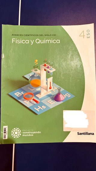 Libro fisica y quimica  4 ESO Santillana