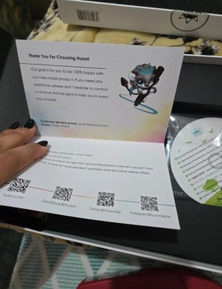 Mesa Digitalizadora Huion HS611 Vermelha