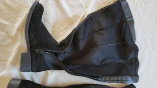 Botas altas negras con cremallera Talla 39