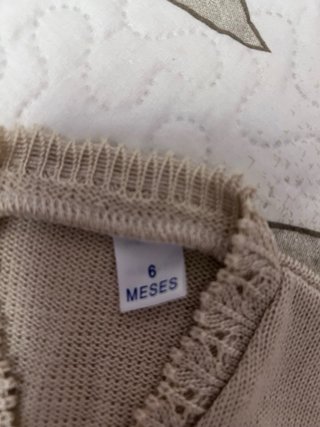 Bolero bebé 6 meses beige