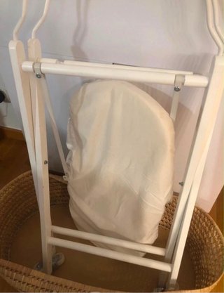 Moisés bebé mimbre con patas