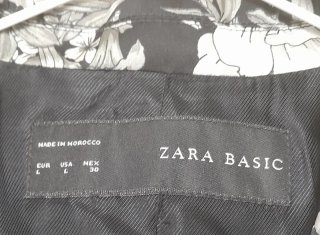 Chaqueta Satinada Estampada Flores