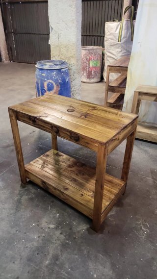 Consola Baño Madera Reciclada Roble