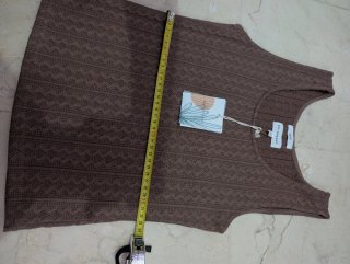 Camiseta tirantes mujer S marrón Blu Pepper
