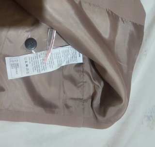 Chaleco sastre Kiabi beige mujer talla 42.