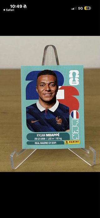 Cromo Mbappé Mundial 2026 Panini
